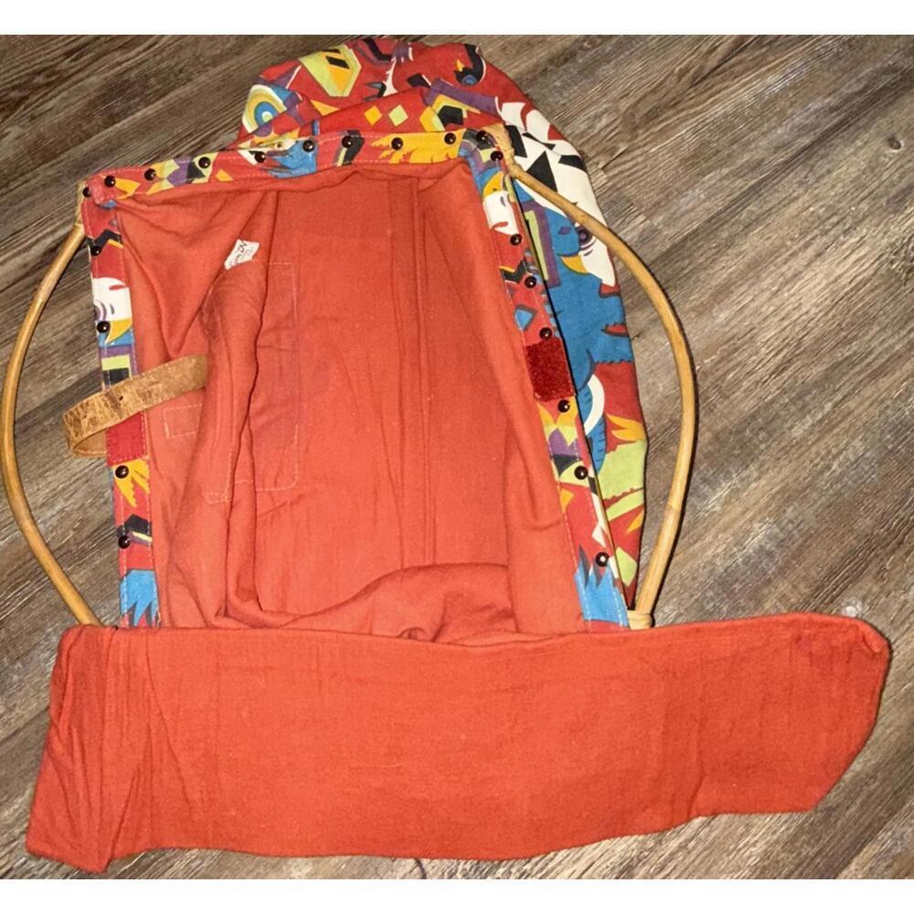 Sun N Sand Vintage Large Doctors Cotton Rhino Handbag Tribal Buckle Bag - Picture 15 of 15